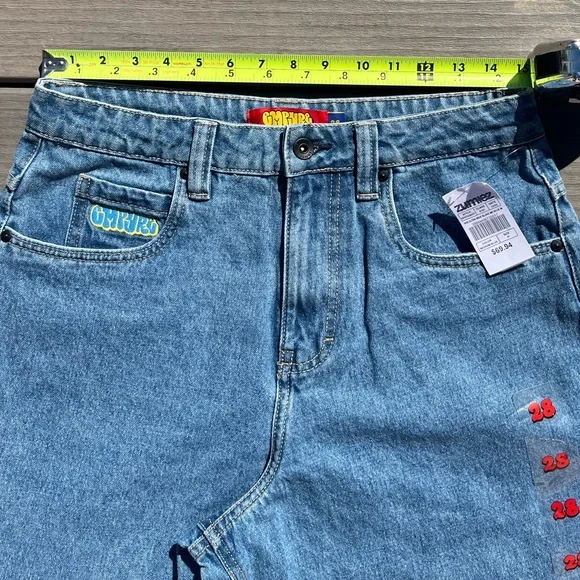 Empyre; Unwind; Iconic Ultra Wide Leg; 'Blake'; Medium Blue Jeans; NWT; 28W - Picture 6 of 11